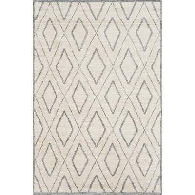 4'x6' Geometric Knotted Area Rug Beige/Gray - Safavieh