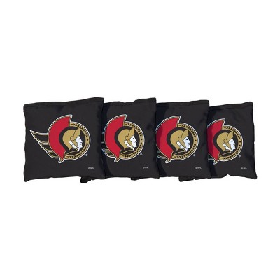 NHL Ottawa Senators Corn-Filled Cornhole Bags Black - 4pk