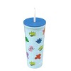 Zak Designs Toy Story 4 24oz Stainless Steel Double Wall Vacuum Cleary Straw Tumbler - 3 of 4