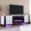U-Shaped Legs Fireplace TV Stand with Fireplace - 2 of 4