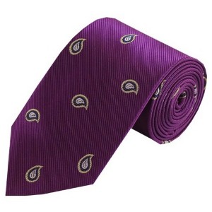 Men's Paisley 3.25 Inch Wide And 58 Inch Long Woven Neckties - 1 of 4