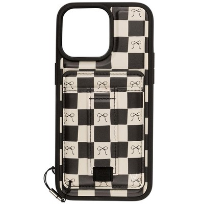 Walli Cases Bow Noir Magnetic Case with Wallet and Finger Strap