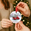 Christmas Ornament 2025, May Your Journey Always Lead You Home, Rustic Red Christmas Decoration - 3 of 4