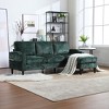 NicBex 3-Seater Chenille Sofa Couch with Removable Storage Ottoman & Cup Holders,Upholstered Sleeper Sofa for Living Room,Bedroom - 2 of 4