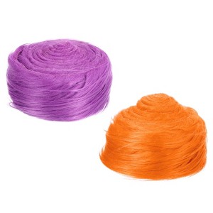 Unique Bargains DIY Christmas Halloween Gnome Beard Fluffy Plush Faux Fur Ribbon 2 Pcs - 1 of 4
