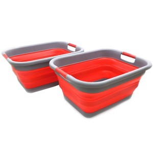 SAMMART 41L (10.8 gallon) Collapsible Plastic Laundry Basket/ Wash Tub - 1 of 4