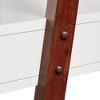 38" Phyliss White Metal Leaning Desk and Ladder Shelves - Inspire Q - 4 of 4