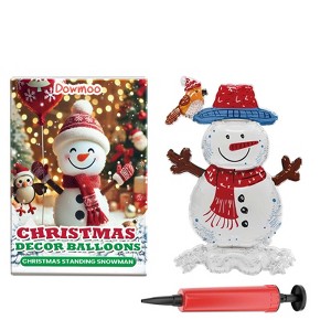 Paaaawaters Christmas balloons, standing Santa Claus, reindeer, atmosphere decoration. - 1 of 4