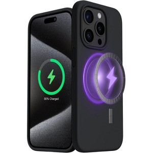 Entronix [Magnetic] Case Compatible with iPhone 14 Pro Max - Soft-Touch Liquid Silicone - 1 of 4