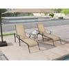 3 Pack Patio Lounge Chair, Outdoor Chaise Lounge with 5 Adjustable Backrest - 3 of 4