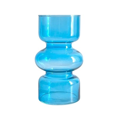 Ruso Weights Transparent Hydroponic Colored Glass Vase