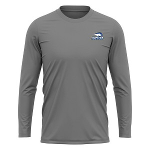 Hofstra University Adult Sport Long Sleeve Left Chest Logo, Athletic Heather - 1 of 4
