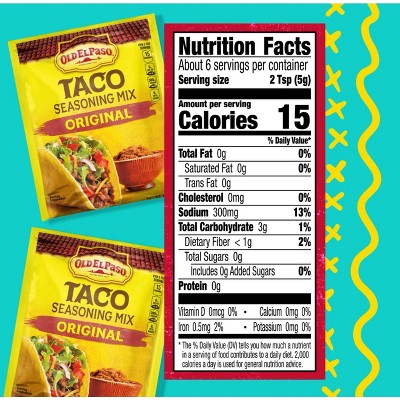 Old El Paso Taco Seasoning Mix 1oz, 10 Pack
