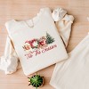 Tis' The Season Watercolor - Women's Lightweight Garment Dyed Sweatshirt - 2 of 4