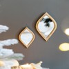 SEVOBAL Bathroom Vanity Mirrors Set 2 Small Vintage Style Versatile Use Moisture Resistant Scratch Resistant Shatter Proof, Gold, 4.5"*0.6"*9.5" - 2 of 4