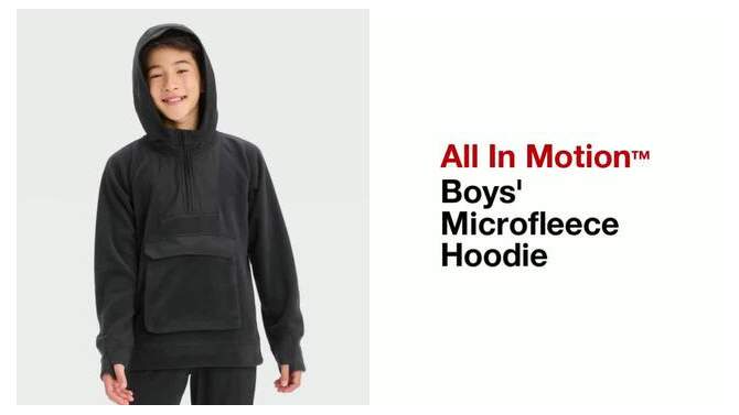 Boys' Microfleece Hoodie - All In Motion™, 2 of 5, play video