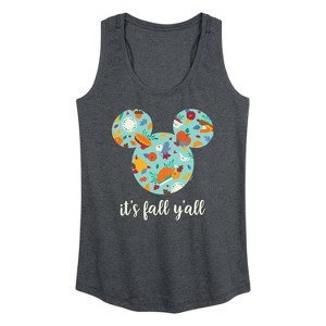 Women's - Disney - Its Fall Yall Graphic Racerback Tank - 1 of 4