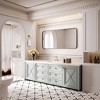 Rectangular Framed Tempered Glass Wall-Mounted Bathroom Vanity Mirror - 2 of 4