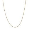 Black Bow Jewelry 0.8mm, 14k Yellow Gold, Solid Spiga Chain Necklace - image 3 of 4