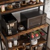 Kitchen Bakers Rack with Power Outlet, Microwave Oven Stand Kitchen Shelf - 4 of 4