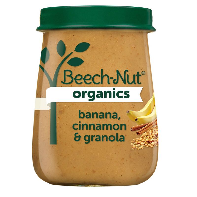 Beech-Nut Organics Banana Cinnamon &#38; Granola Baby Food Jar - 4oz, 1 of 11