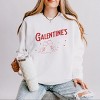 Galentine's Social Club Glitter - Women's Lightweight Garment Dyed Sweatshirt - 2 of 4