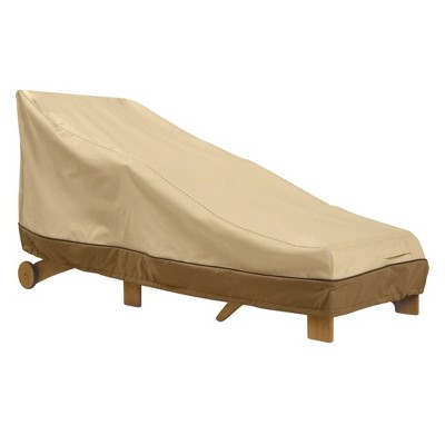 Classic Accessories Ravenna Stacked Chaise Cover,6-Chair Taupe 