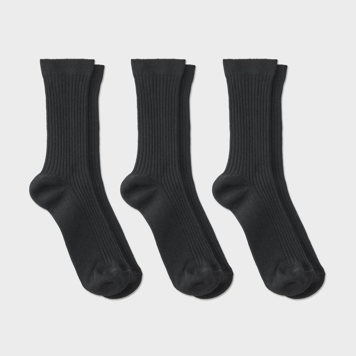 Women's 3pk Trouser Crew Socks - A New Day™ - thumbnail 5
