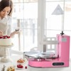 VEVOR Cake Decorating Machine, Cake Cream Spreading Coating Smearing Machine, Low Noise Cake Frosting Machine,Turntable with Adjustable Scraper, Pink - 2 of 4