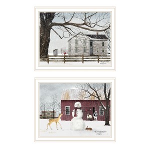 2Piece Vignette Life in the Countryside Winter White Framed Wall Art for Living Room,Wall Art Print for Home Decor by Billy Jacobs - 1 of 1