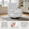 Swivel Glider Rocking Recliner Chair, 360¡ã Smooth Rotation, Ultra-Soft Padded Seat & Backrest, Quiet Rocking Motion - 4 of 4