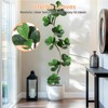 Ficus with Adjustable Branch and Leaves,  Fiddle Artificial Fig Tree ，Large Plastic Plants for Home Decor, - 4 of 4