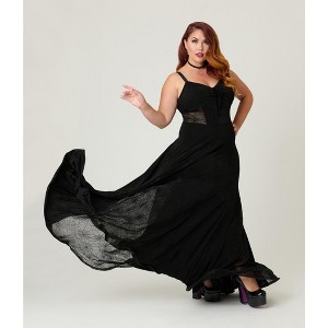 Unique Vintage Women's Plus Godet Maxi Dress - 1 of 4