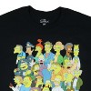Seven Times Six The Simpsons T-Shirt Men's Group Photo Character Short Sleeve Graphic Tee Black - 3 of 4