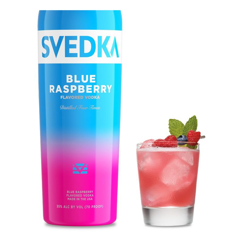 SVEDKA Blue Raspberry Flavored Vodka - 750ml Bottle, 1 of 10