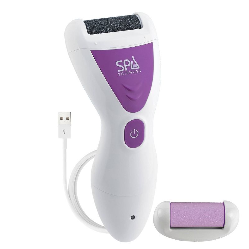 Spa Sciences VIVA Deluxe Pedi Rechargable Electronic Foot Smoother with Diamond Crystals, 1 of 12