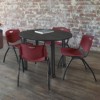 Kee Round Breakroom Dining Table with Mobile Legs - Regency - 3 of 4