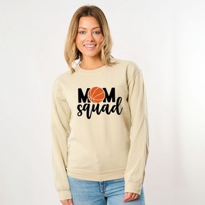 Simply Sage Market Women's Graphic Sweatshirt Mom Squad Basketball - 1 of 4