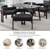TiramisuBest Modern Accent Chair Teddy Upholstered Armchair with Open Back 3 Legs,Barrel Dining Chair Comfy Side Chair(Set of 2) - 3 of 4