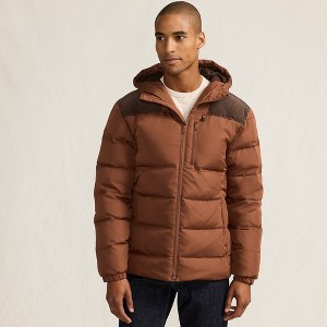 Lands' End Men's Max 600 Down Puffer Hooded Jacket - 1 of 4
