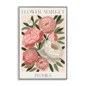 Stupell Industries Flower Market Peonies Framed Giclee Art - 1 of 4