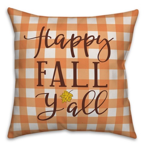 Creative Products Happy Fall Y'all 18x18 Indoor / Outdoor Pillow - image 1 of 3