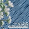 LunaLulinlk Thick Luxury Waffle Shower Curtain, 72"x 72" , Moonlight Blue - 3 of 4