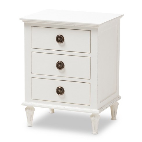 WHITE LOUIS PHILIPPE NIGHTSTAND - Tree House Furniture