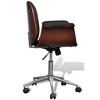 vidaXL Swivel Arm Chair Bent Wood and Faux Leather - 4 of 4