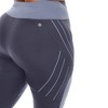 White Mark - Plus Size High-Waist Reflective Piping Fitness Leggings - 4 of 4
