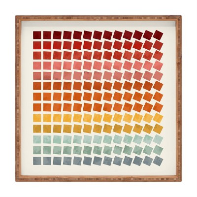 13" Wood Showmemars Squares Rotation Small Square Tray - society6