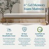 Lucid Comfort Collection SureCool 6" Gel Memory Foam Mattress - 3 of 4