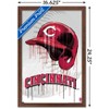 Trends International MLB Cincinnati Reds - Drip Helmet 22 Framed Wall Poster Prints - 3 of 4