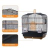 20.5" Travel Bird Cage - Portable Metal Carrier w/Perches for Parakeets, Canaries & Finches, Handle & Easy-Clean Tray - 3 of 4
